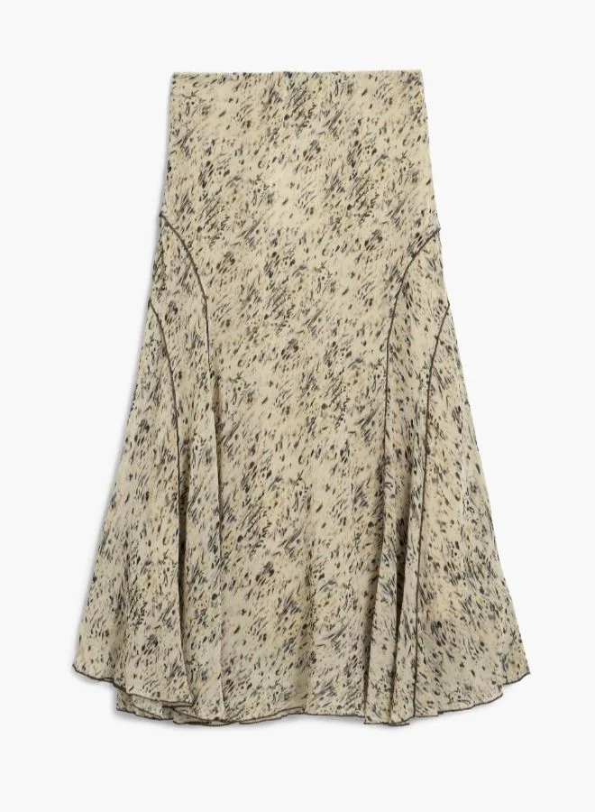 DESIGUAL Beige Wild midi skirt for Women | Best Price UAE